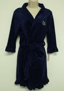 IZOD New Womens Navy Terry Robe Sleepwear Intimate Sz S M & L Ret $42 