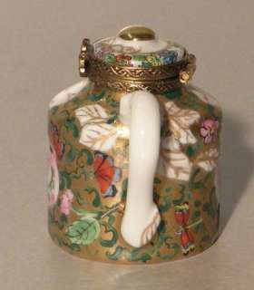 NEW Chinoiserie Teapot no.145 Porcelain Limoges Box  