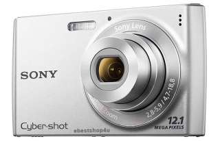 Sony Cybershot DSC W510 12.1MP Digital Camera 2.7” LCD Silver+3 