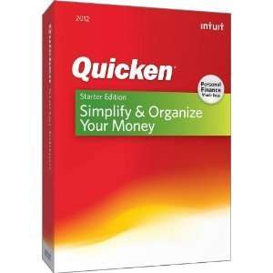  QUICKEN Simplify & Organize Your Money 2012   STARTER 