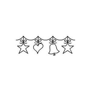  Quilt Stencil Christmas Garland   3 Pack