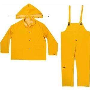   R1012X 3 Piece Heavy Duty PVC Yellow Rain Suit