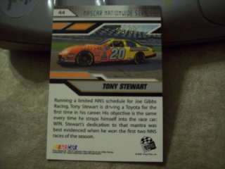 2008 Press Pass Stealth Chrome Exclusives Gold 44 Tony Stewart 99/99 