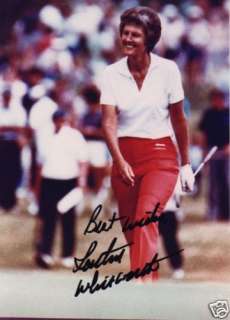 KATHY WHITWORTH SIGNED LPGA GREATEST EVER ON COURSE  