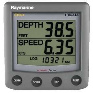  Raymarine ST60 Plus Tridata System with Nylon Thru Hull Transducers 