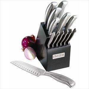 Oneida 14 Pc Stainless Cutlery Set w/ Block  