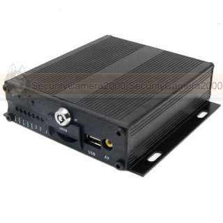 Mini Real Time Standalone Car DVR Recorder 4CH Video Input & remote 
