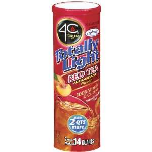 4C Iced Tea Tubs Totally Light Red Tea Peach Antioxidant   8 Pack
