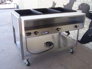   Used Vollrath Servwell 3 Well Steam Table Food Warmer 220 volts 38117