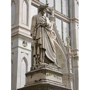  Dantes Statue, Piazza Di Santa Croce, Florence, Tuscany 