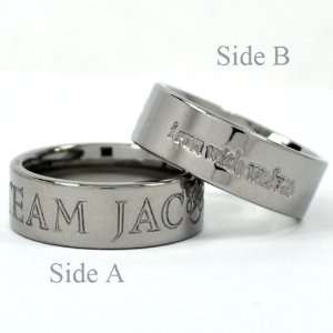  New TEAM JACOB Titanium Ring, Twilight Jewelry Free Sizing 