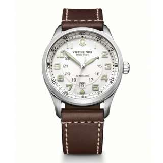 NEW* Victorinox Swiss Army Mens AirBoss Leather Strap Mechanical 