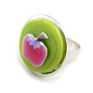    Ring french touch Salade De Fruits green pink. Jewelry