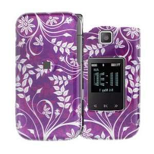 Premium   Samsung U750/Alias 2 Purple Flower Cover   Faceplate   Case 