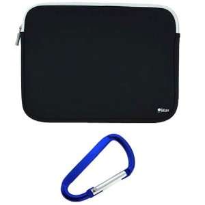  Zipper Pouch Case + Carabiner Key Chain for HP TouchPad ; Samsung 