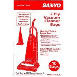 Genuine Sanyo Upright Bag (3 in a pack) 