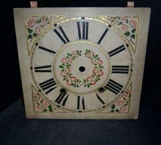 WOOD WOODEN WORKS SHELF CLOCK PARTS DIAL  