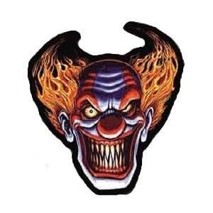  SCARY EVIL CLOWN LAUGHING EMBROIDERED BIKER BACK PATCH 