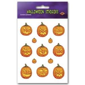  Halloween Scary J O L Stickers 4¾in. x 7½in. (3 Shs/Pkg 