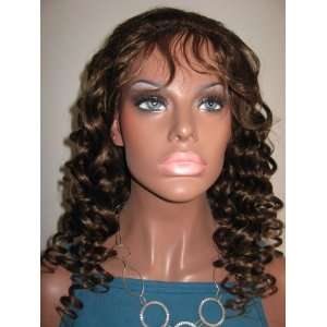  Full Lace Wig Wigs Indian Remy Human Hair Color#4/with #27 