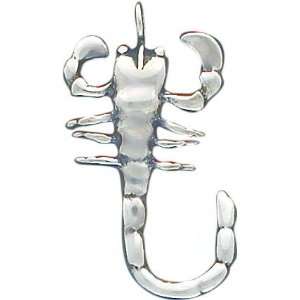  Sterling Silver Antiqued Scorpion Pendant