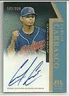 2011 Topps Tier One Carlos Santana Card Auto d 399 Indians Rise  