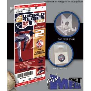  2007 World Series Mini Mega Ticket   Red Sox Sports 