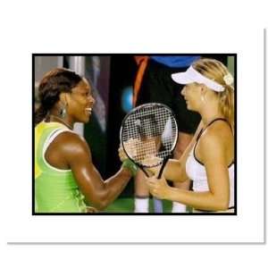  Serena Williamson and Maria Sharapova Tennis Double Matted 