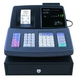  Sharp XE A206 Small Commercial Electric Cash Register   10 