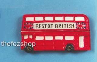 London Bus Red Double Decker Traditional Routemaster Fridge Magnet 