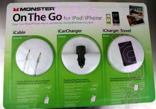 Monster Car Charger & Travel Charger for iPod & iPhone 050644554605 