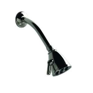   Gunmetal Gray Shower 6 Port Shower Head with Arm and Flange 707915