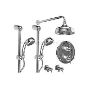   BNW Â½ Thermostatic system with 2 hand shower rails and shower head