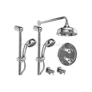   /pressure balance system with 2 hand shower rails and shower head