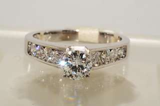 5000 .98CT 9 STONE ROUND CUT DIAMOND ENGAGEMENT RING SIZE 7.25  