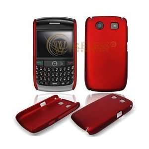  RED RUBBERIZED SLIDE IN HARD SKIN FACEPLATE PHONE SHIELD COVER 