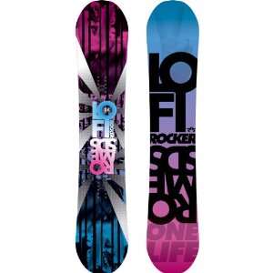   Rome Lo Fi Rocker Snowboard  149cm Pink Blue Black
