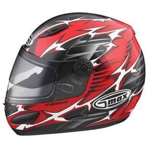  Gmax GM48S Snowmobile Full Face Helmet RED MULTI XXL 
