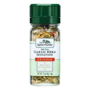 The Spice Hunter Garlic Herb Sensation Grinder, 1.6 Ounce Jars (Pack 