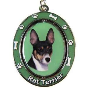  Spinning Rat Terrier Key Chain