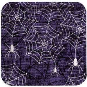   Webs Halloween 7 inch Square Paper Plates 8 Per Pack Toys & Games