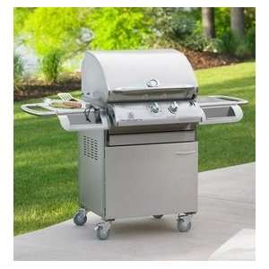   Number Gas Grill w/ Cabinet (Stainless Steel) Patio, Lawn & Garden