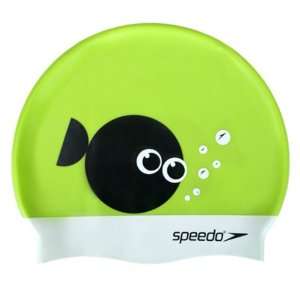    Speedo Kids Silicone Swim Cap   Jigsaw Fish