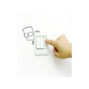 Wall switches cartoon   Removeable Wall Decal   selected color Lime 