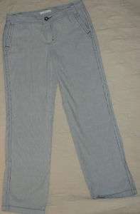 MERONA Womens stripe PANTS blue white stretch sz 10  