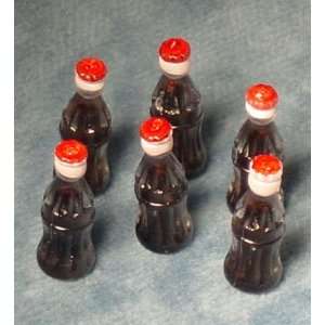  Dollhouse Miniature Cola Bottles 