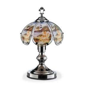   and Lighthouse Theme Black Chrome Base Touch Lamp