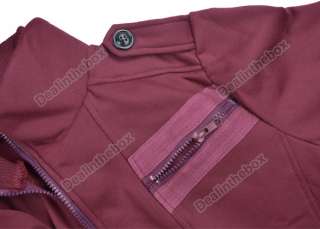 Men‘s Slimline Designed Double Zip/collar Coat Warm Jacket thick 