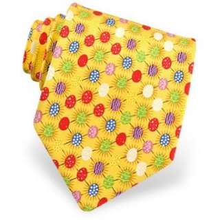    Mens Easter Eggs Silk Tie by Wild Ties in Yellow Clothing