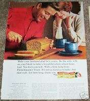 1965 Fleischmanns Yeast   whole wheat bread recipe AD  